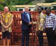 Czech Embassy, Lemon Family Foundation donate 400 dual desks to basic schools during Edina Bakatue festival