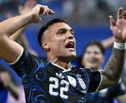 Lautaro Martinez scored Argentinas winner in the 2-1 victory over England in the World Cup semi-final in Atlanta. - Getty Images via AFP - SHAUN BOTTERILL