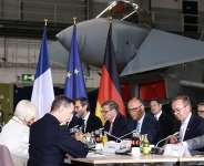 German Chancellor Friedrich Merz and French President Emmanuel Macron preside over a meeting of the Franco-German Defence and Security Council at Noervenich in Germany, July 17, 2026. -  Rolf Vennenbernd, DPA via AP