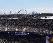 The New York City skyline is seen behind the stadium in East Rutherford, New Jersey, near New York, June 16, 2026. -  Pamela Smith, AP
