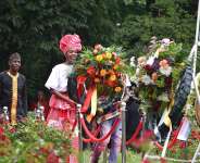 Deputy Head of Mission of the Embassy of Ghana in Netherlands lay wreath in commemoration of the Emancipation Day Keti Koti