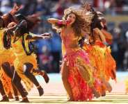 Getty ImagesShakira and Burna Boy performed their collaboration, Dai Dai, which has been a global chart hit a fixture in stadiums throughout the tournament