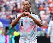 Youri Tielemans scored Belgiums second and third goals as his side came from 0-2 down to beat Senegal 3-2. - Getty Images via AFP - ALEX GRIMM