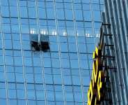 The CITIC Tower in Beijing pictured after the plane crash, on June 26, 2026. -  Han Guan Ng, AP