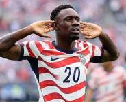 Getty ImagesImage caption: Folarin Balogun was the United States top scorer at the World Cup with three goals