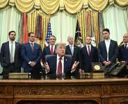 Trump said he had not yet decided whether to launch major strikes on Iran. -  Mandel Ngan, AFP
