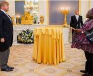 The New Ambassador of the Republic of Ghana to the Kingdom of the Netherlands, after he presented his Letters of Credence, met with the chiefs, elders and opinion leaders of the Ghanaian community.