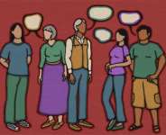 Indigenous languages revitalization artwork