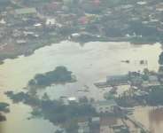 Where water settled, families watched familiar neighbourhoods disappear. Photo: The Presidency, Republic of Ghana