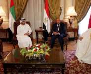 The four foreign ministers held talks in Cairo ( REUTERS)