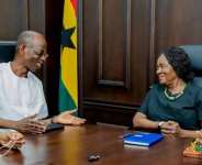 Mr. Johnson Asiedu Nketiah, Chairman of NDC and Prof. Jane Naana Opoku-Agyemang, Vice President