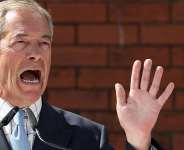 Britains Reform UK leader Nigel Farage attends a press conference in Ashton-in-Makerfield on June 10, 2026. -  Temilade Adelaja, Reuters