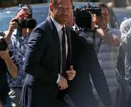 Britains Prince Harry lost his joint case with Elton John and others against the Daily Mails publisher accusing the UK tabloid of unlawful information gathering -  JUSTIN TALLIS / AFP