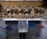 The Bayeux Tapestry depicts the last successful military invasion of England in 1066. -  Lou Benoist, AFP
