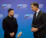 Ukrainian President Volodymyr Zelensky meets with NATOs Secretary General Mark Rutte at a summit in Turkey on July 7, 2026. -  AFP