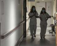Nurses at a hospital in Paris. -  Michel Euler / AP