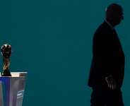 Fifa boss Gianni Infantino (right) abandoned a project to reform the commercial operations of the World Cup following criticism from international football confederations and politicians. - DARRYL DYCK/The Canadian Press v - DARRYL DYCK