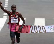 Kenyas Kipchoge Eliud, perhaps the greatest African athlete at the Tokyo 2020 Olympic Games