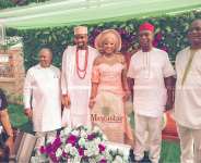 Celebrity Glamour As Ned Nwoko, Football Legends, Others Storm Chukwuebuka Anyaduba and Fiancee Wedding