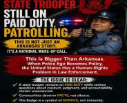 Arkansas State Trooper Still On Paid Duty, Patrolling
