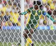 File - Cameroons Naomi Eto scores a goal against Mexico during a U-20 Womens World Cup soccer match in Bogota on August 31, 2024. - Fernando Vergara, AP