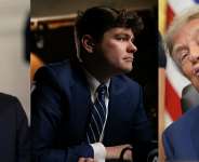 Tucker Carlson, formerly of CNN and the FOX Network; Nicholas Nick Fuentes, the MAGA Right-Wing Fascist Apologist; President Donald John Trump