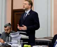 Russias liberal Yabloko party leader Nikolay Rybakov attends Russias Supreme Court session in Moscow on August 17, 2026. -  Tatyana Makeyeva, AFP