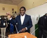 Zambias president, Hakainde Hichilema, votes in Lusaka on August 13, 2026. -  Gianluigi Guercia, AFP