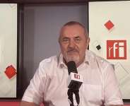 Russian opposition figure Boris Nadezhdin at the RFI studio, 18 August. -  Dominique Baillard / RFI