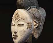 Anthropomorphic Okuyi mask, Punu, Gabon, now in Muse du Quai Branly- Jacques Chirac, Paris, France.