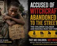 Accused of Witchcraft, Abandoned to the Streets.Children in Calabar are being punished for accusations without evidence. Where is the Nigerian state? Where are the child-protection agencies? How many innocent children must suffer, disappear, or die before Nigeria confronts this human-rights crisis with courage and action?