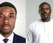 Hon. Elvis Antwi Assembly Member Kroboline Electoral Area, Obogu Asante Akim South Municipal Assembly Ashanti Region (left) and Hon Joseph Kofi Gakpo, Assembly Member, Leklebi Agbesia Fiafe Electoral Area, Afadzato South DistrictVolta Region. (right)