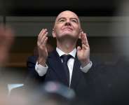 File photo: FIFA president Gianni Infantino is seen prior to the World Cup semifinal soccer match between France and Spain in Arlington, Texas, near Dallas, Tuesday, July 14, 2026. -  Eric Gay, AP