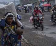 People displaced by the fighting with M23 rebels make their way to the center of Goma, Democratic Republic of the Congo, Sunday, Jan. 26, 2025. -  Moses Sawasawa, AP