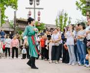 A view of Zhengzhou Movie Town in Henan Province.