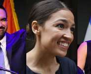 New York City Mayor Zohran Kwame Mamdani, US Congresswoman Alexandria Ocasio-Cortez; and Rama Duwaji-Mamdani (Mrs.)