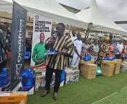 Dr. Robert Kofi Doh commissions borehole; launches Tradesmen Empowerment initiative at Ho Heve