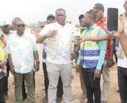 Agbodza unhappy with slow pace of Tema-Dawhenya road rehabilitation