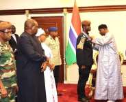 Barrow decorates outgoing State House ECOMIG commander