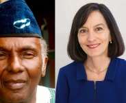 City College of New York Political Scientist, Dr. Leonard Jeffries and Hofstra University President, Dr Susan Poser