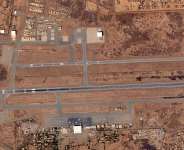 File - This handout satellite image taken by 2026 Planet Labs PBC on January 29, 2026 shows the Niamey airport in Niger. -  Planet Labs PBC, via AFP
