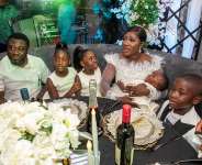 Mercy Johnson Okojie Moved To Tears In Surprise All-white Anniversary/birthday Party