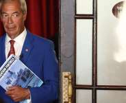 Reform UK leader Nigel Farage arrives to attend a press conference at a hotel in central London on August 3, 2026. -  Toby Shepheard, AFP