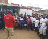 Volta Regional Director of National Youth Authority Addressing participants
