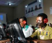 Pupils at an Information Communication Technology Laboratory at Methodist Basic School, Berekum. -  Michael Sarpong Mfum