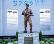 This monument honors the late Yoni Netanyahu, brother of Israeli Prime Minister Benjamin Netanyahu, at the old terminal of Entebbe International Airport in Entebbe, Uganda, here as unveiled on 1 August, 2026. - Uganda Peoples Defence Forces P - Uganda Peoples Defence Forces P