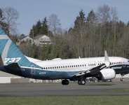 A Boeing 737 MAX 7 takes off on its first flight on 16 March 2018, in Renton, Washington. -  Jason Redmond, AP
