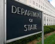 The US Department of State headquarters in the Foggy Bottom neighborhood of Washington, DC, on April 15, 2025. -  Jim Watson, AFP