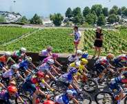 Marlen Reusser won the fourth stage of the 2026 womens Tour de France to take the overall lead in the race which finishes on Sunday in Nice. - Jean-Christophe Bott/Keystone vi - Jean-Christophe Bott