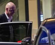 FIFA president Gianni Infantino leaves after attending a Women AFCON 2026 soccer match between Malawi and Zambia, in Rabat, Morocco, 5 August 2026. -  AP Photo